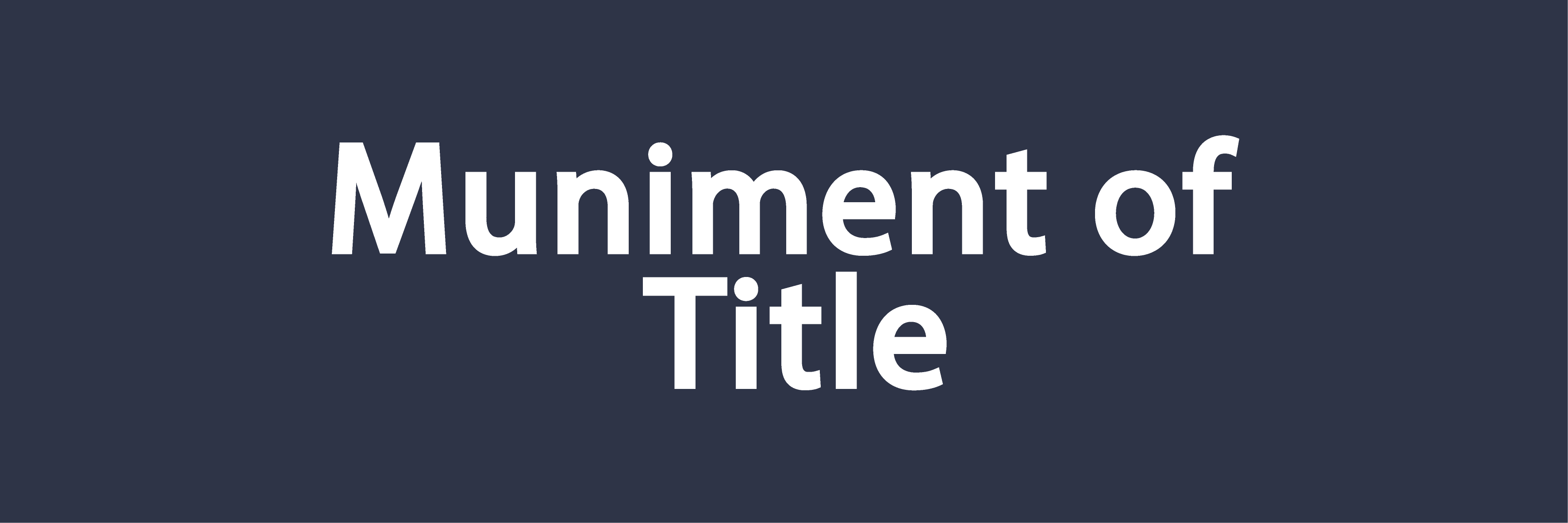 Muniment of Title