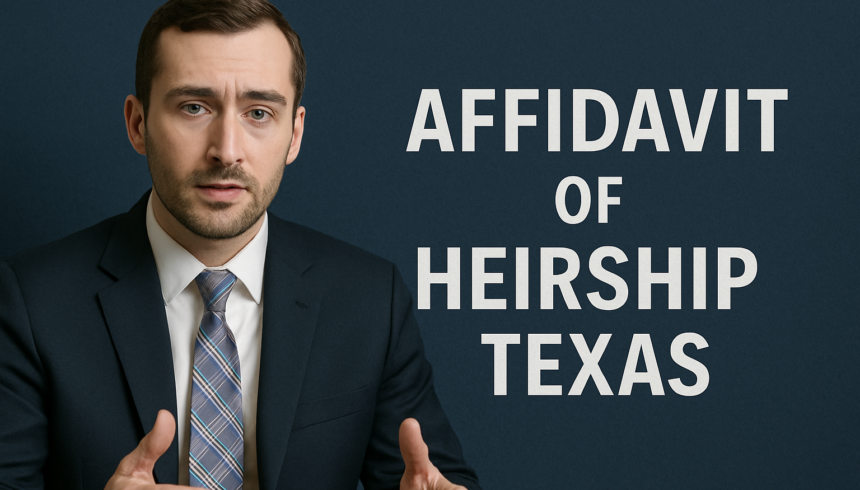 Affidavit of Heirship Texas: How to Transfer Property Without Probate