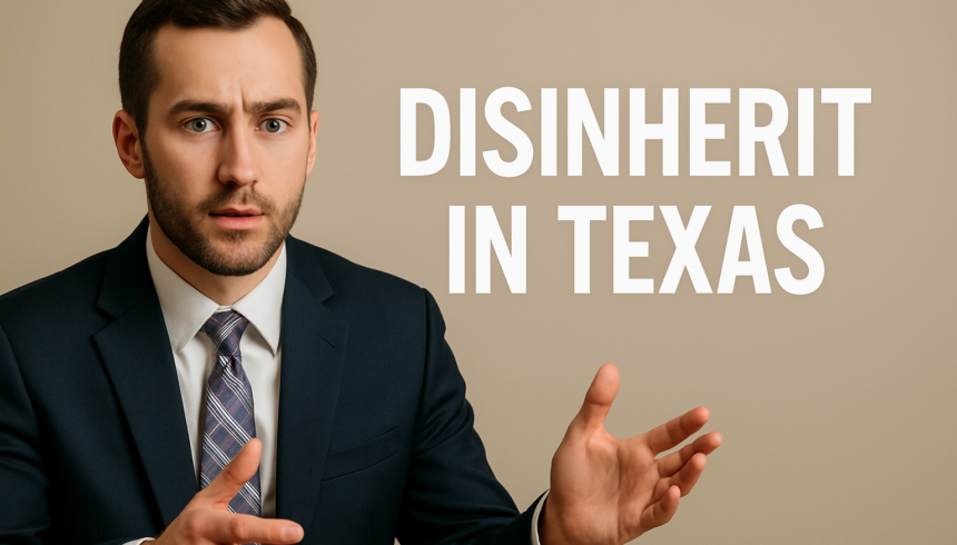Disinherit Texas Not a Beneficiary but Is an Executor: Can It Happen?
