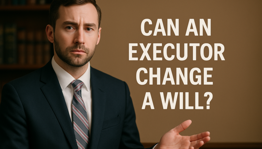 Can an Executor Change a Will in Texas? Know the Limits of Executor Authority