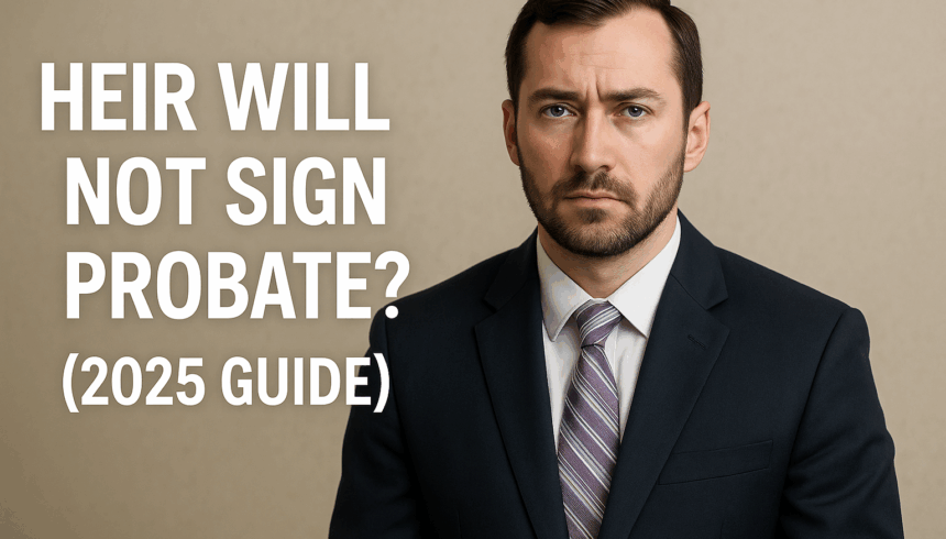What If an Heir Will Not Sign a Form for Probate in Texas? (2025 Guide)