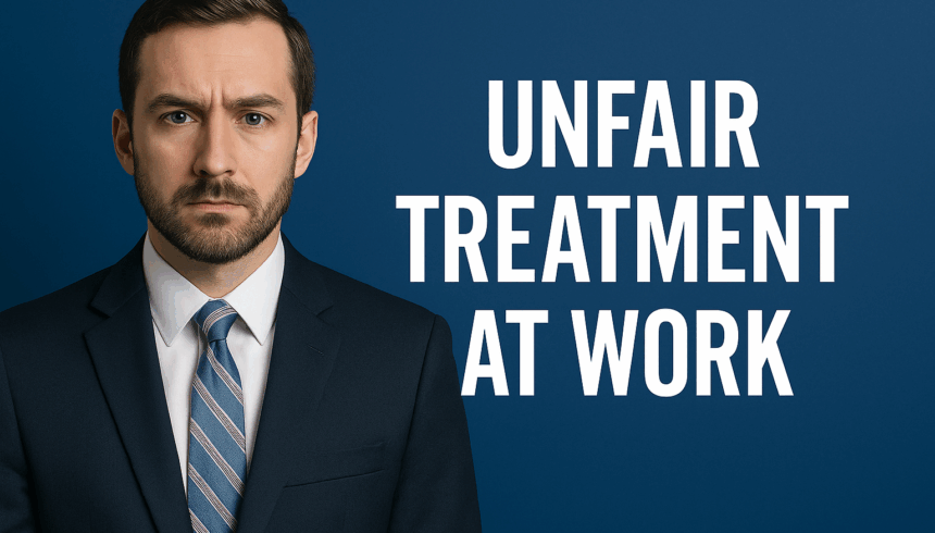 Unfair Treatment at Work in Texas: What You Can Do (2025 Guide)
