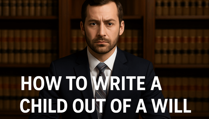 How to Write a Child Out of a Will: Estate Planning in 2025
